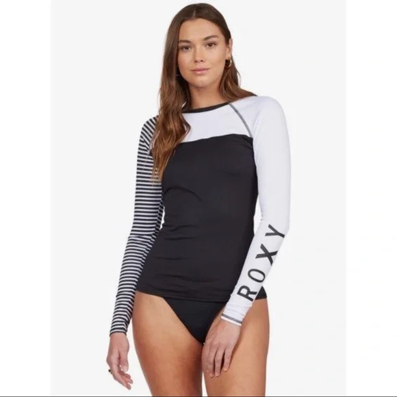 Roxy LS Stripe Rashguard - Picture 2 of 8